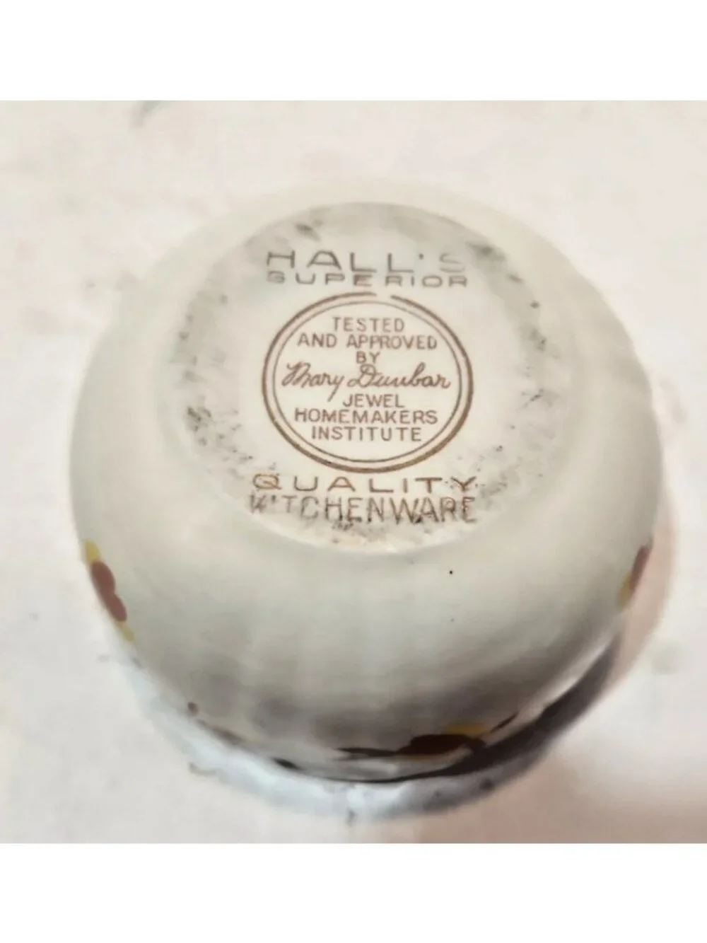 Vintage Hall Superior Jewel Tea Autumn Leaf Radiance Custard Cup Ramekin